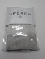 Sferra Carlotta Taupe Standard Sham Textured Cuff Sateen Jacquard Italy NEW9