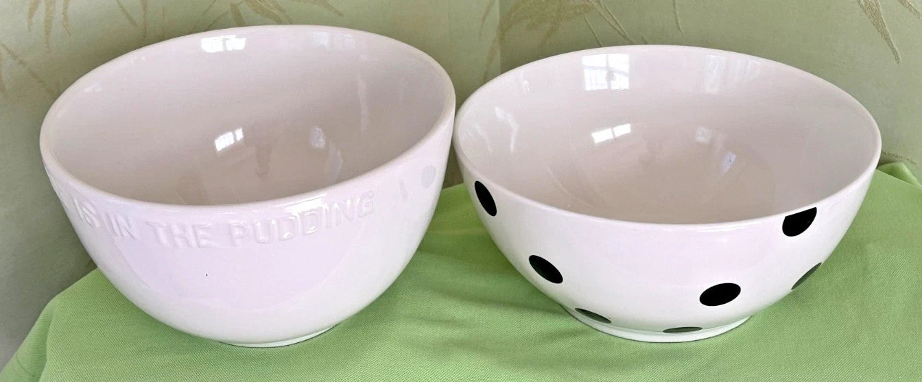 Kate Spade NY Large Mixing Bowl Set 2PC  All In Good Taste Deco Dot Lenox NEW5