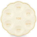 Lenox Judaic Blessings Seder Plate Platter Passover Jewish Hebrew Ivory Gift NEW1