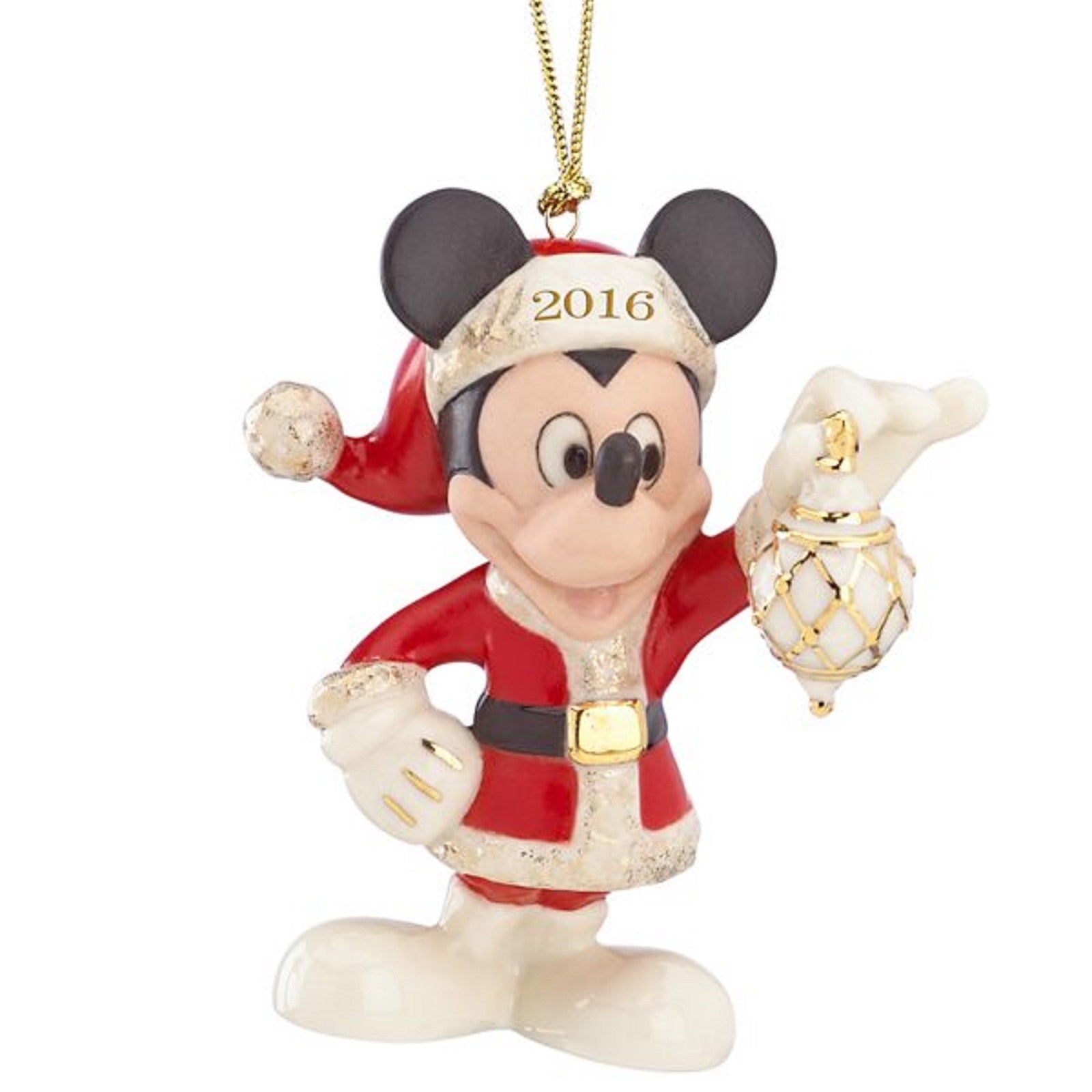 Lenox Disney 2016 Mickey Figurine Ornament Mouse Annual Decorate The Season NEW5