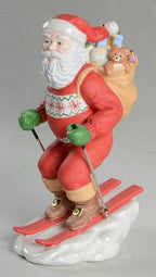 Lenox 2013 Santa Figurine Annual Skiing Toy Delivery Downhill Dash Christmas NEW2
