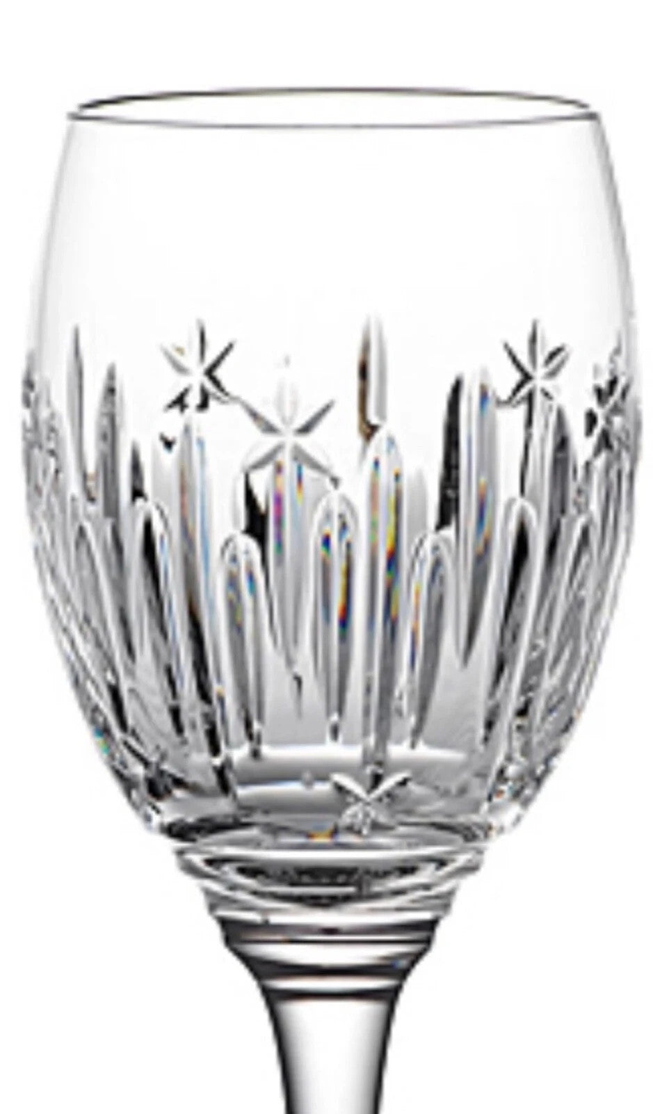 Waterford Crystal Winter Wonders Wine Glasses Midnight Frost 1059648 NEW IN BOX2