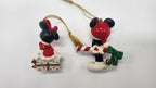 Lenox Disney 2024 Mickey & Minnie Figurine Ornaments 2 Mouse Candy Cane Gift NEW1