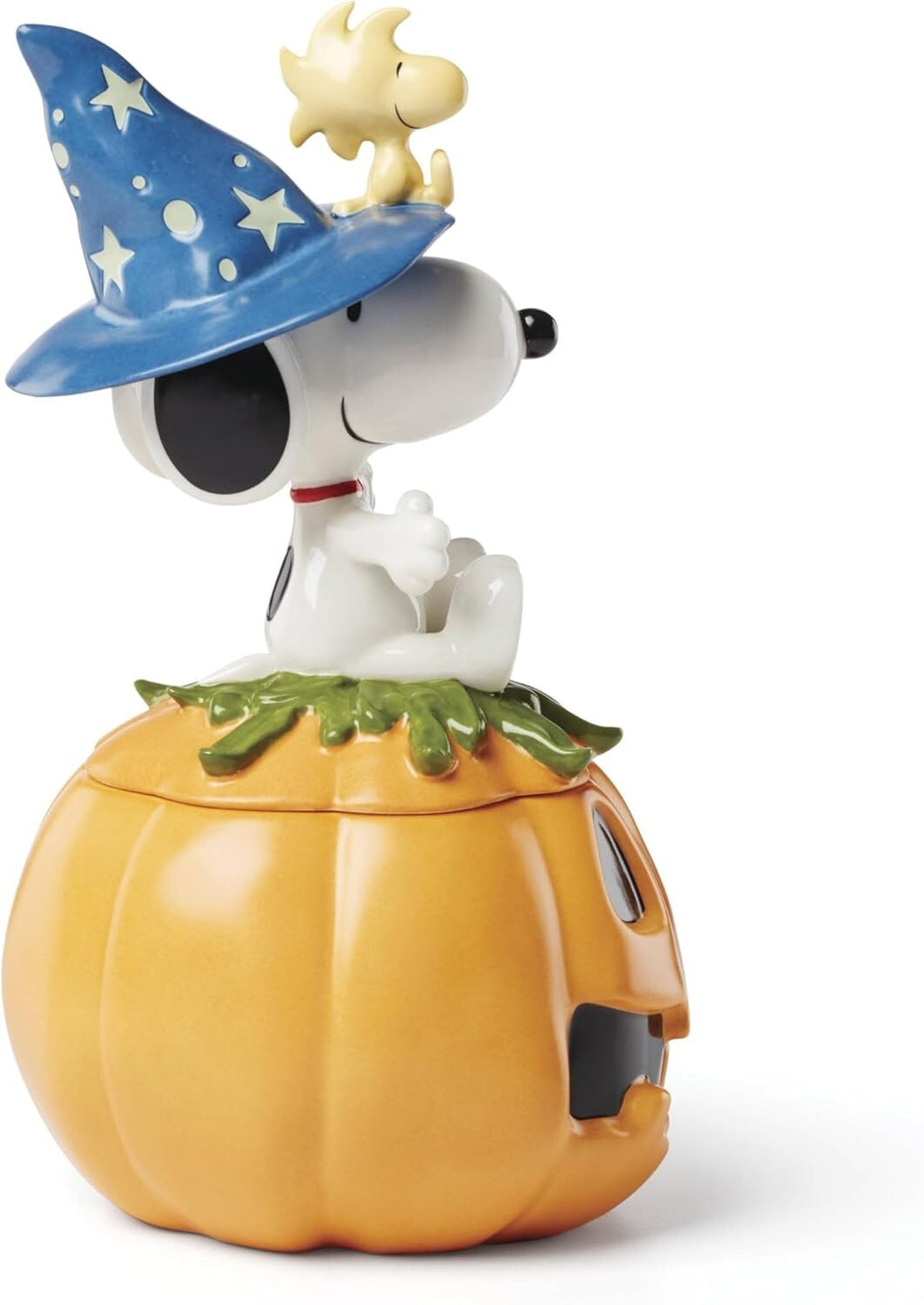 Lenox Peanuts Snoopy Halloween Great Pumpkin Candy Dish Jar Witch Woodstock NEW2