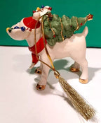 Lenox 2024 Marcel Moose Figurine Ornament Annual Carrying Christmas Tree NEW3