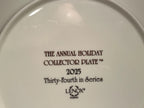Lenox 2025 Holiday Collector Plate Night Snow Horse Drawn Carriage Bridge LE NEW6