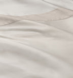 Sferra Carlotta Taupe Standard Sham Textured Cuff Sateen Jacquard Italy NEW3
