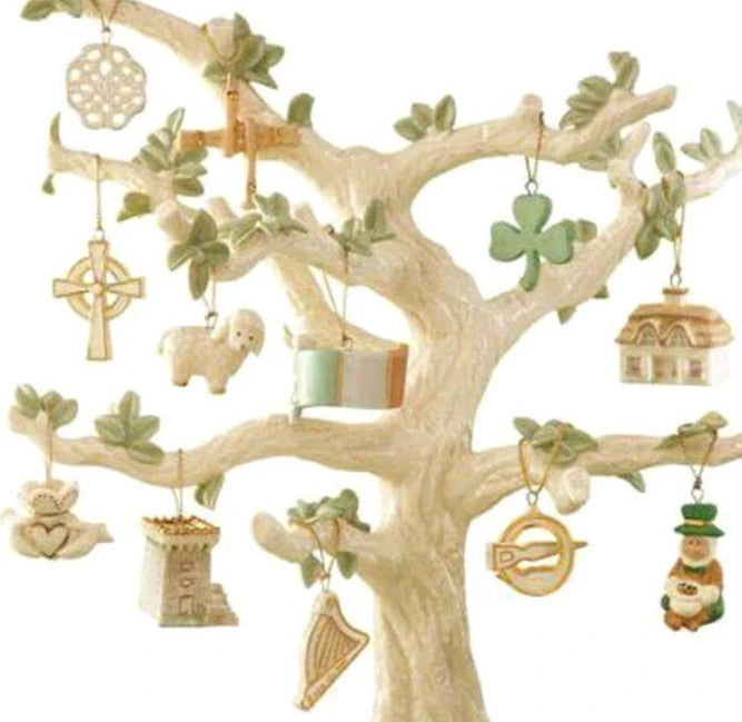 Lenox Luck Of The Irish Miniature Tree & 12 Ornaments Set St Patrick's Day NEW5