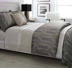 Sferra Belardo Indigo King Duvet Sham Set 3PC Cotton Sateen Jacquard Italy NEW3
