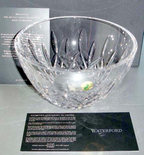 Waterford Crystal Lismore 8" Bowl Master Craft Round #1050187 Ireland NEW IN BOX3