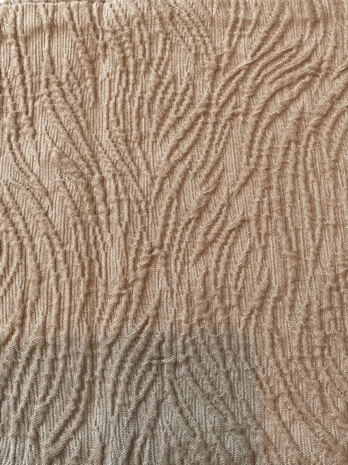 Sferra Rino Sand Euro Sham Textured Wavy Patina 100% Egyptian Cotton Italy NEW1