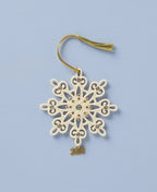 Lenox 2025 Gemmed Snowflake Ornament Annual Icy Blue Crystals Christmas Gift NEW1