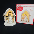 Lenox Illuminations Lighted Christmas Tree Carolers Figurine Town Square NEW7