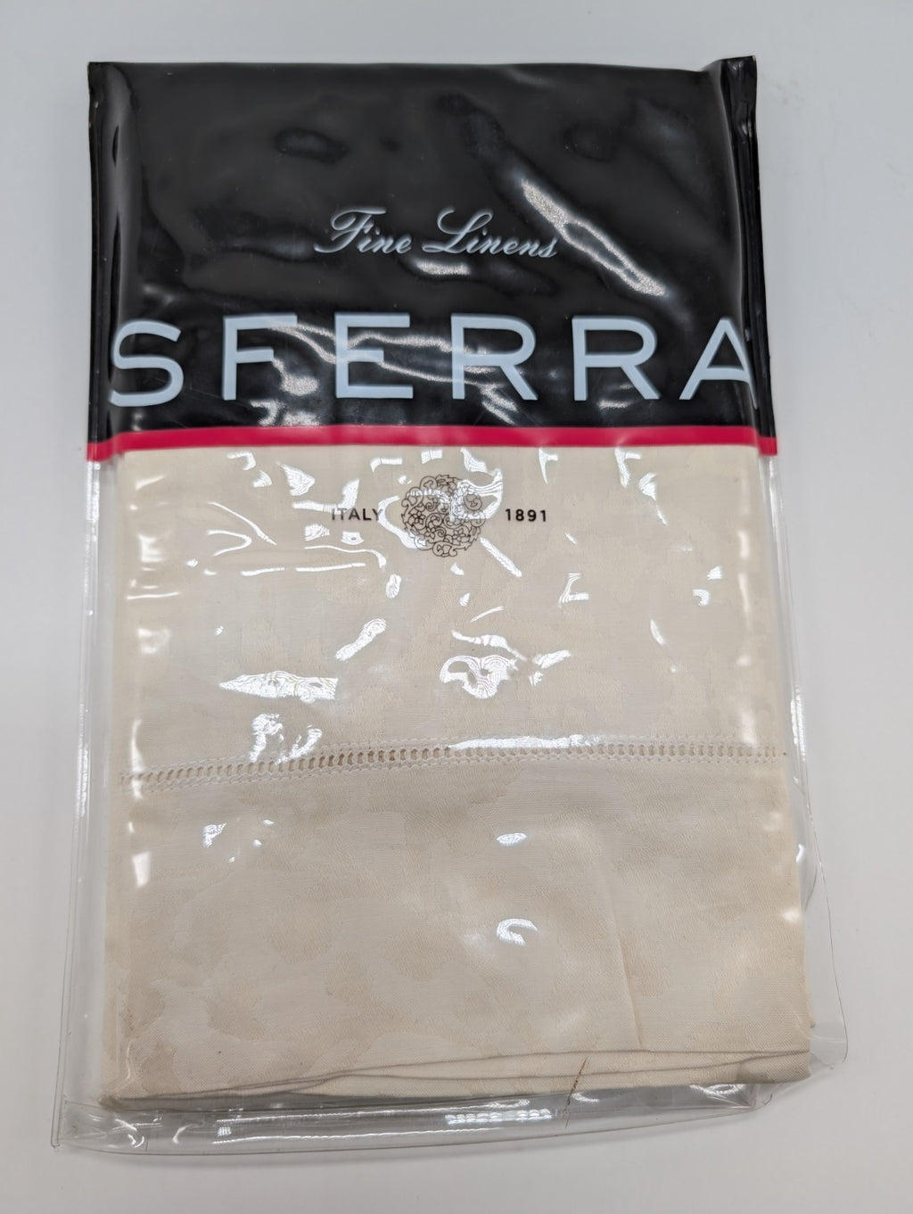 Sferra Dhara Swan King Sham Scrolling Vines Egyptian Sateen Jacquard Italy NEW9