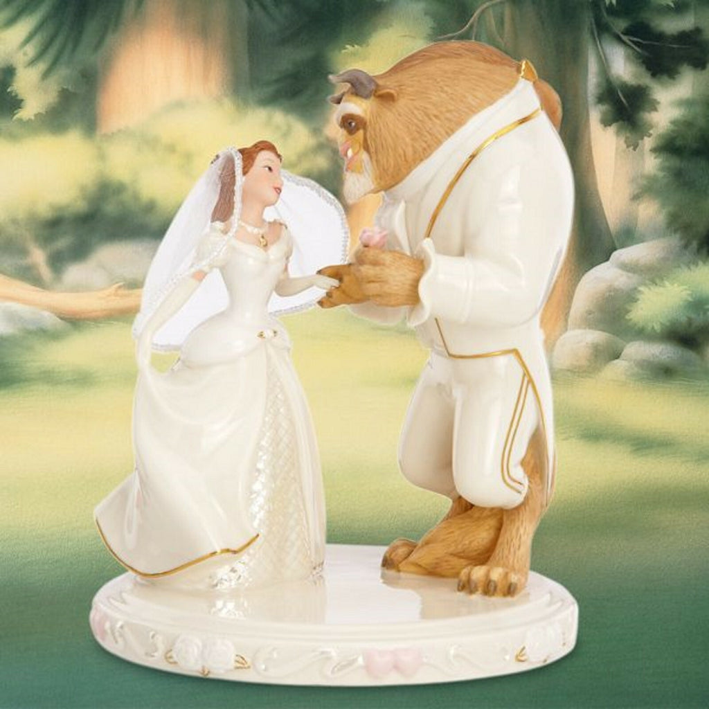 Lenox Disney Belle's Wedding Dreams Figurine Cake Topper Beauty & The Beast  NEW4