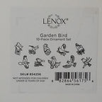 Lenox Garden Birds 10 Miniature Ornaments with Tree Blue Jay Robin Cardinal NEW5