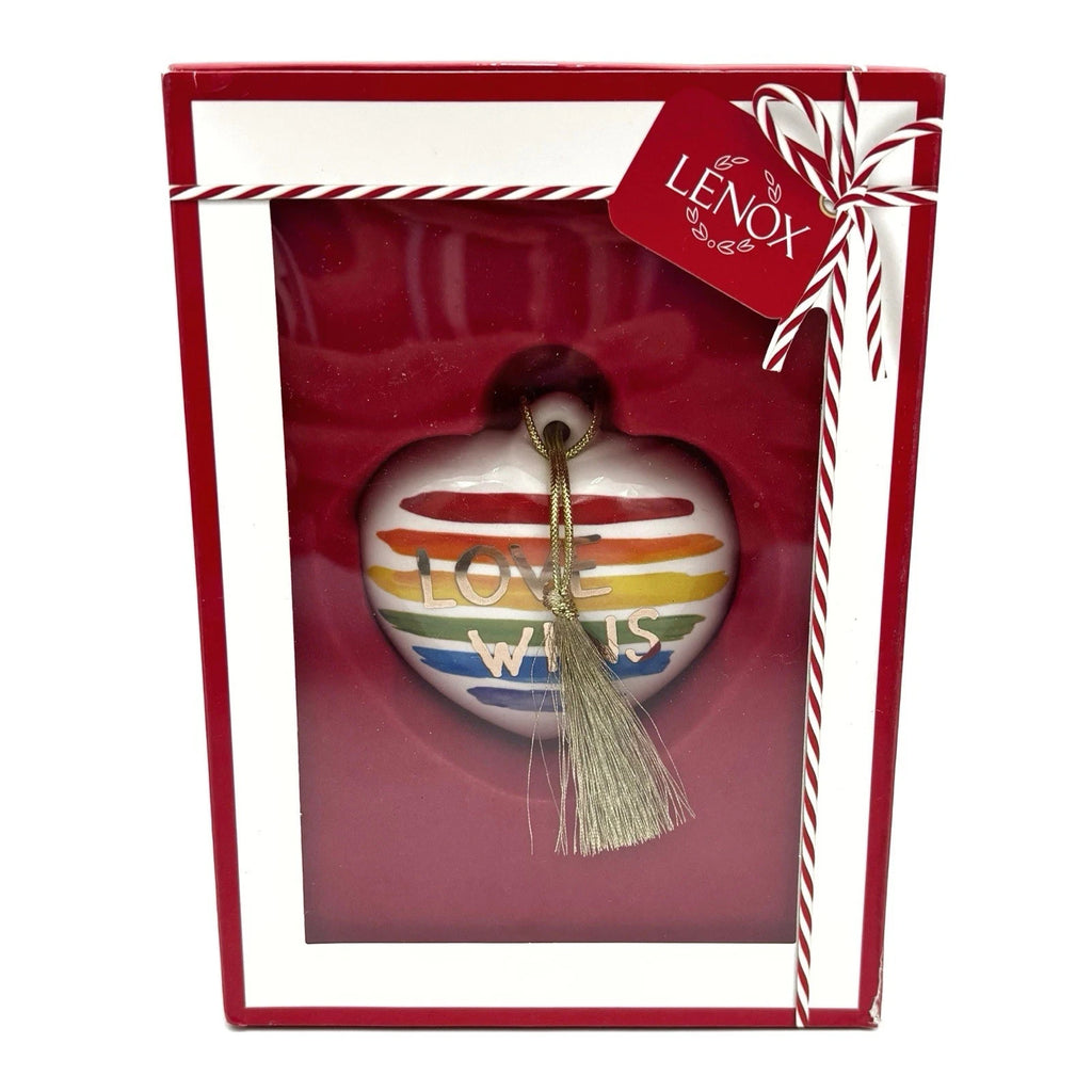 Lenox Rainbow Heart Gay Pride Ornament Love Wins LGBTQ Awareness Christmas NEW8