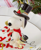 Lenox 2025 Peanuts Snoopy & Woodstock Ornament Candy Cane Beagle Christmas NEW1