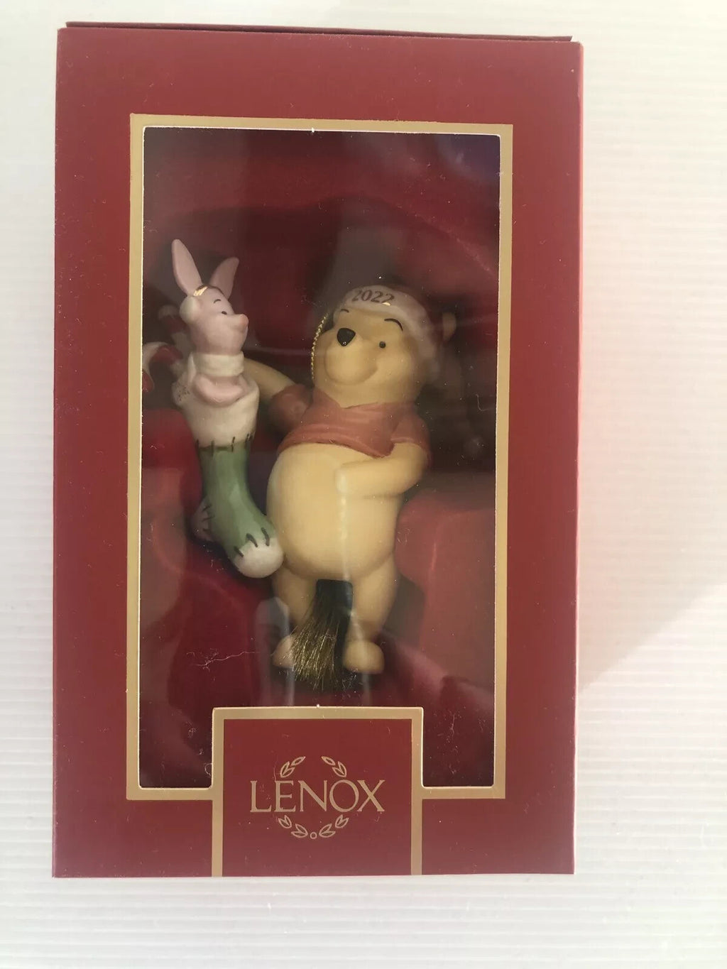Lenox Disney 2022 Pooh with Piglet Figurine Ornament Christmas Surprise NEW4