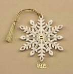 Lenox 2024 Gemmed Snowflake Ornament Annual Icy Blue Crystals Christmas Gift NEW8