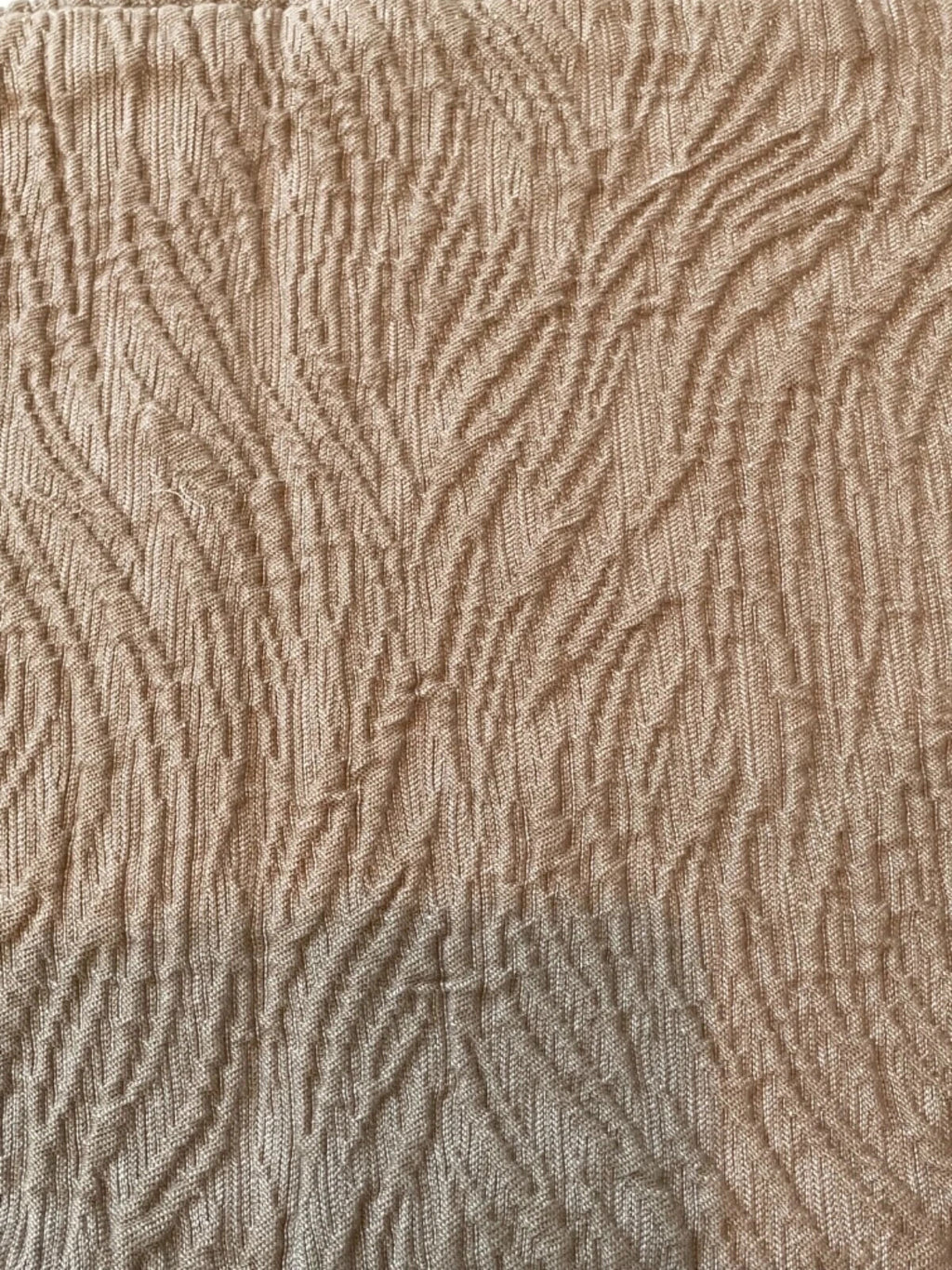 Sferra Rino Sand King Sham Textured Wavy Patina 100% Egyptian Cotton Italy NEW1