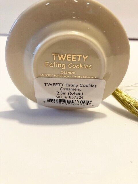 Lenox Tweety Bird Eating Cookies Figurine Ornament Looney Tunes Christmas NEW2