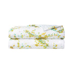 Yves Delorme Lucine Queen Coverlet Quilted Floral Print  Reversible Cotton NEW0