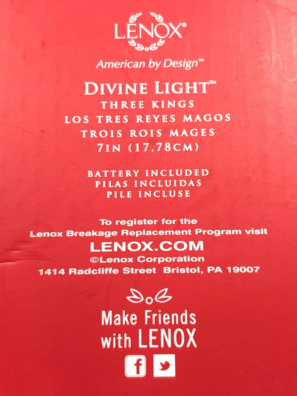 Lenox Divine Light Three Kings Figurines Lighted Nativity Pierced 3 Wise Men NEW9