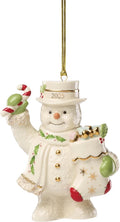 Lenox 2025 Snowman Figurine Ornament Annual Christmas Stocking Candy Cane NEW0