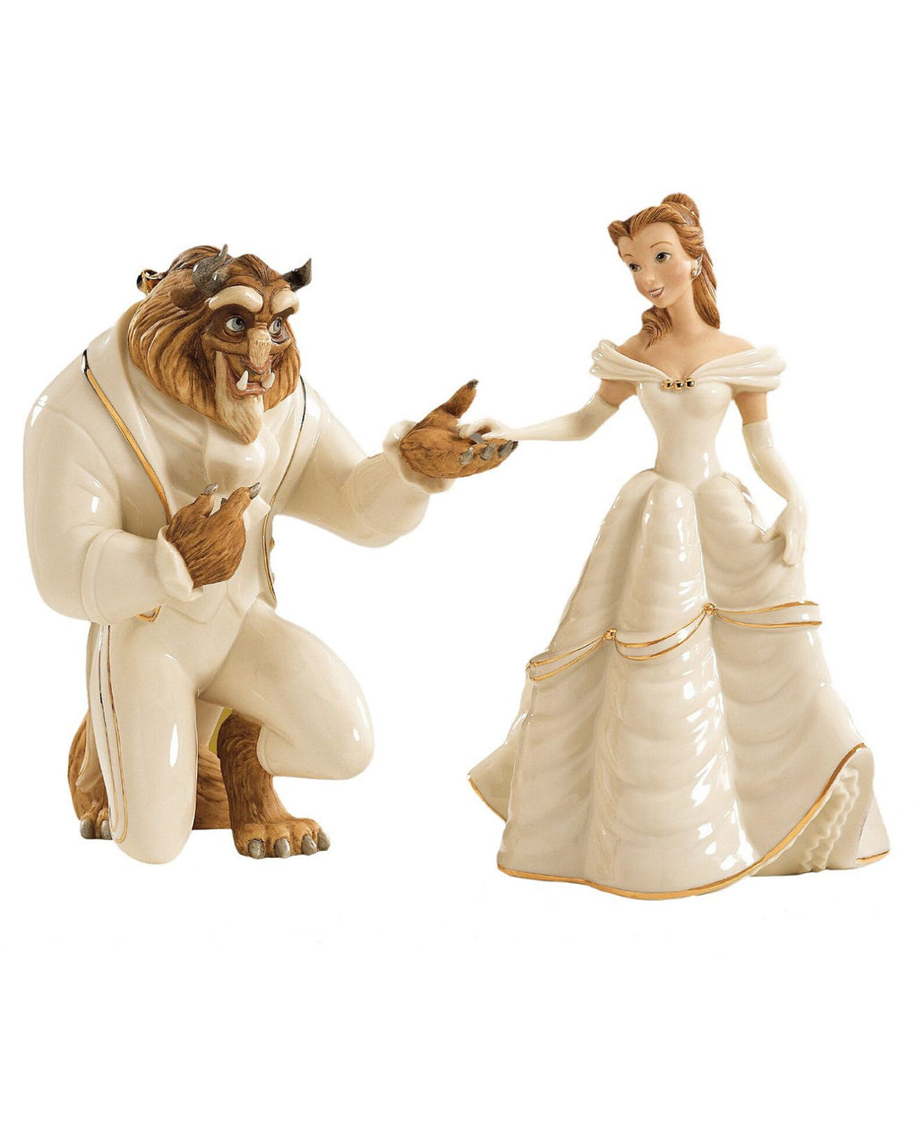 Lenox Disney Beauty and The Beast Figurines Set Belle My Hand Heart Is Yours NEW0